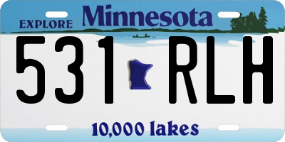 MN license plate 531RLH