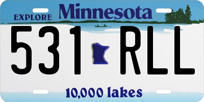MN license plate 531RLL