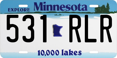 MN license plate 531RLR
