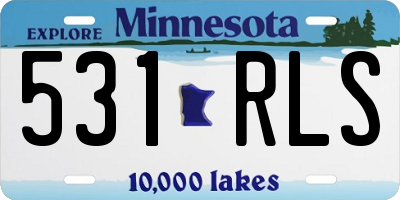 MN license plate 531RLS