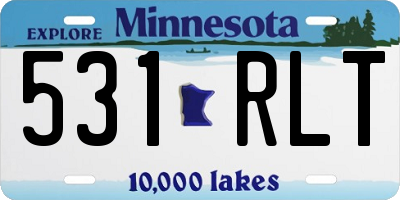 MN license plate 531RLT