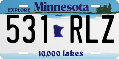 MN license plate 531RLZ