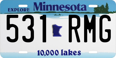 MN license plate 531RMG