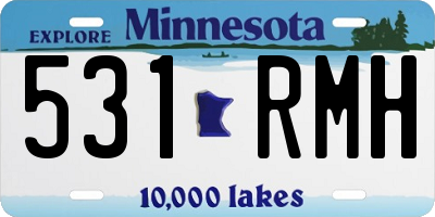 MN license plate 531RMH