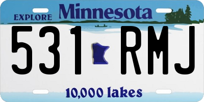 MN license plate 531RMJ