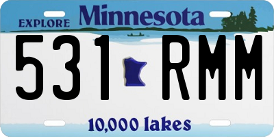 MN license plate 531RMM