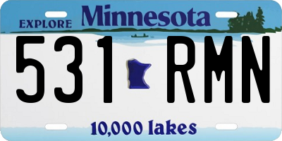 MN license plate 531RMN
