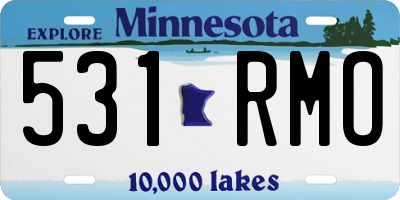 MN license plate 531RMO