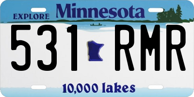 MN license plate 531RMR