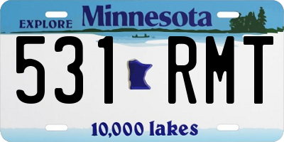 MN license plate 531RMT