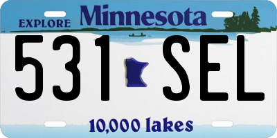MN license plate 531SEL