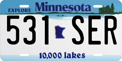 MN license plate 531SER