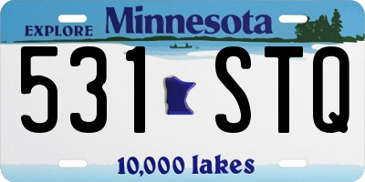 MN license plate 531STQ