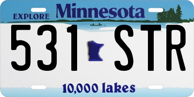 MN license plate 531STR