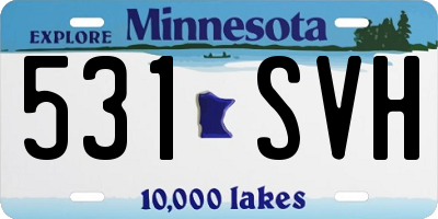 MN license plate 531SVH