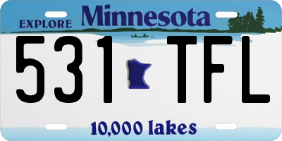 MN license plate 531TFL