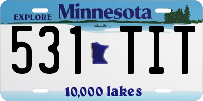 MN license plate 531TIT