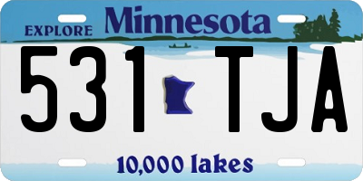 MN license plate 531TJA
