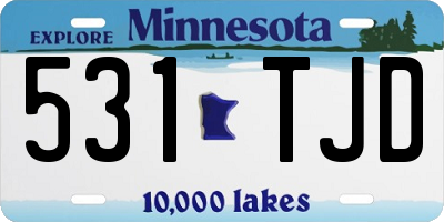 MN license plate 531TJD