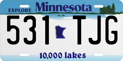 MN license plate 531TJG