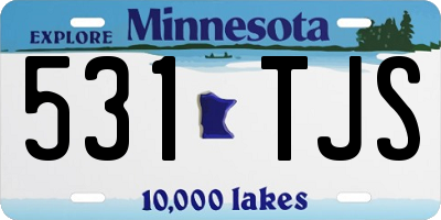 MN license plate 531TJS