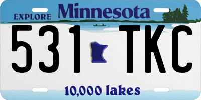 MN license plate 531TKC