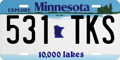 MN license plate 531TKS