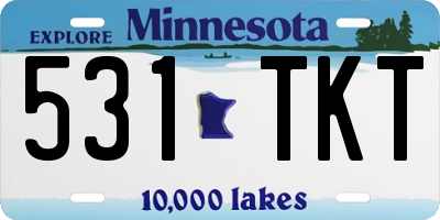 MN license plate 531TKT