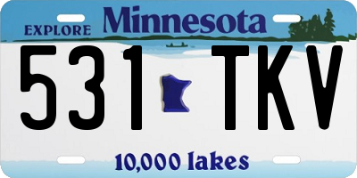 MN license plate 531TKV