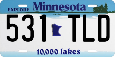 MN license plate 531TLD