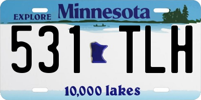 MN license plate 531TLH