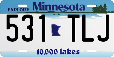 MN license plate 531TLJ