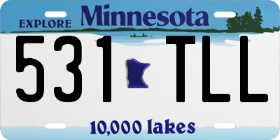 MN license plate 531TLL