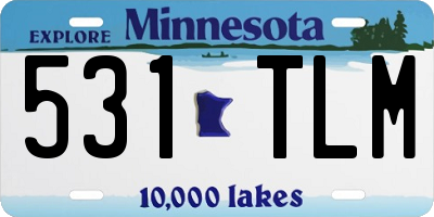 MN license plate 531TLM