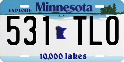 MN license plate 531TLO