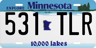 MN license plate 531TLR