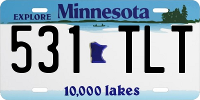 MN license plate 531TLT