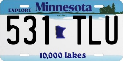 MN license plate 531TLU