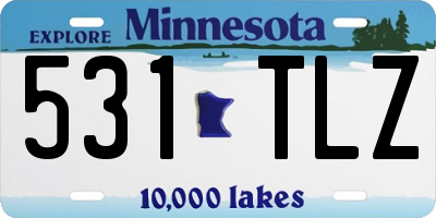 MN license plate 531TLZ
