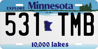 MN license plate 531TMB