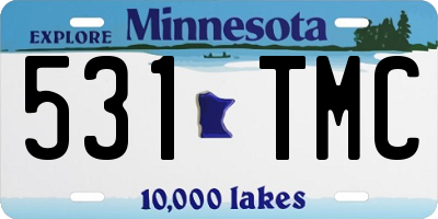MN license plate 531TMC