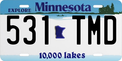 MN license plate 531TMD