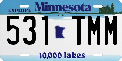 MN license plate 531TMM