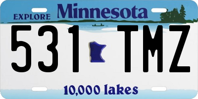 MN license plate 531TMZ