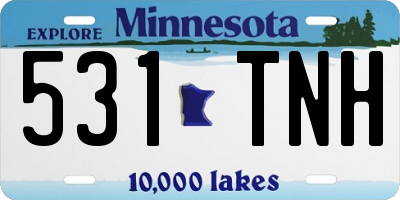 MN license plate 531TNH