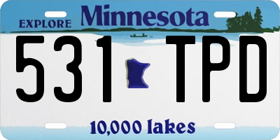 MN license plate 531TPD