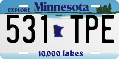MN license plate 531TPE