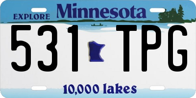 MN license plate 531TPG