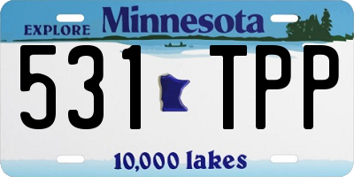 MN license plate 531TPP