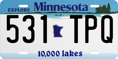 MN license plate 531TPQ